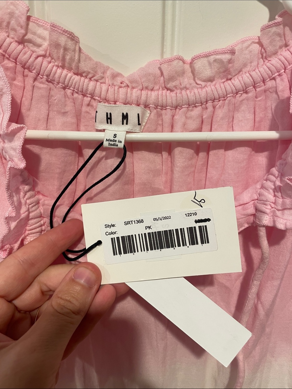 THML Bright Pink Embroidered Tiered Dress x2 - Picture 3 of 12